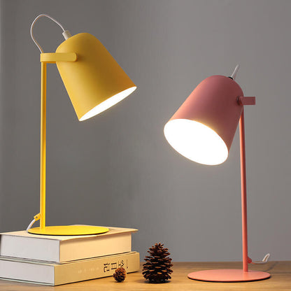 Metal Accent Light 12 Inch Iron Task Lamp with Bucket Shade E27 Socket for Nightstand Desktop Office Corner Home