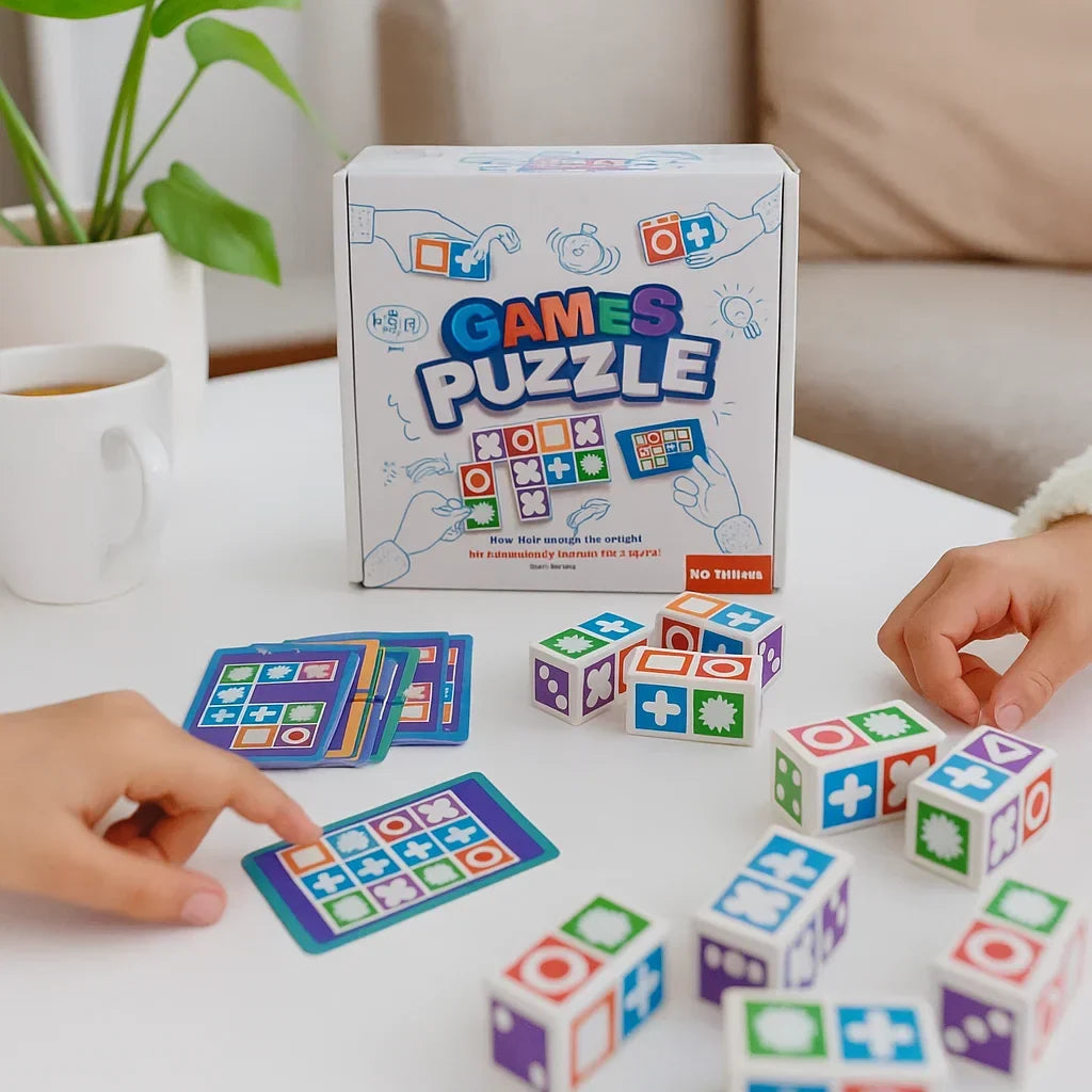 Fast-Paced Matching Puzzle Game for Kids & Adults Ages 7+ | Screen-Free Tabletop Challenge for 1-4 Players | Portable Travel-Size Strategy G