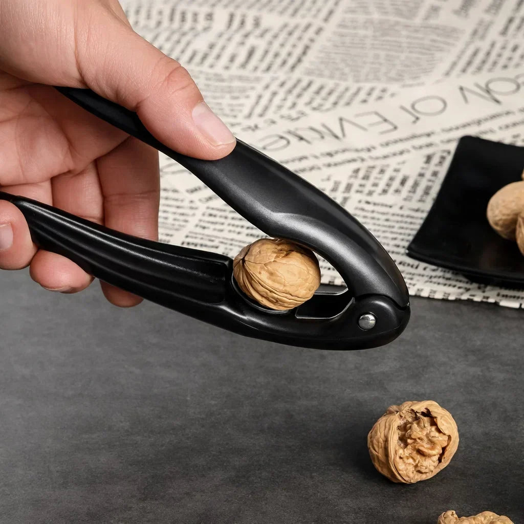 Heavy-Duty Shell Cracker Tool with Comfortable Grip for Walnuts Pecans Hazelnuts Almonds – Durable Metal Kitchen Gadget for Nuts and Chestnu
