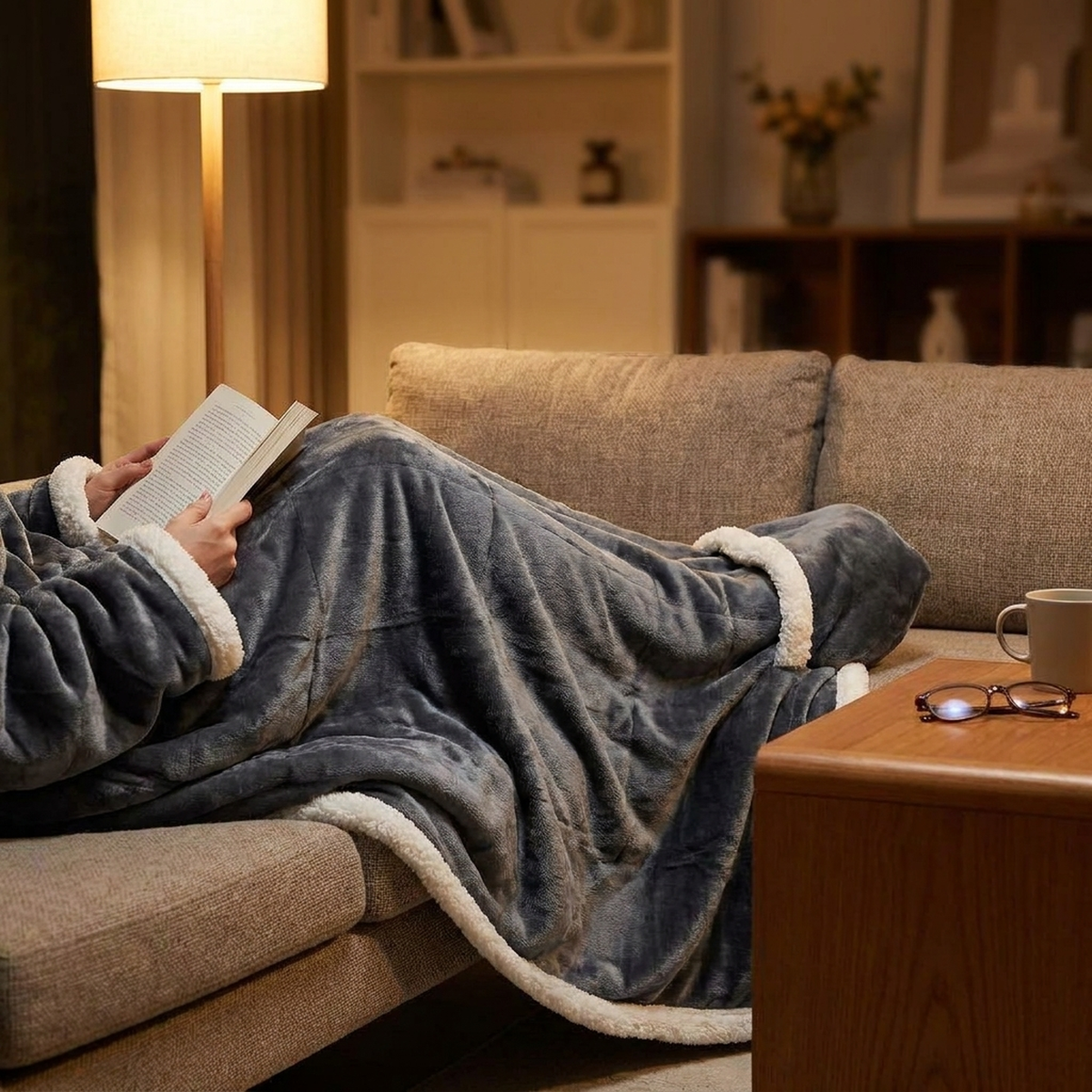 WARMHAVEN – Wearable Heated Blanket for Cozy Relaxation