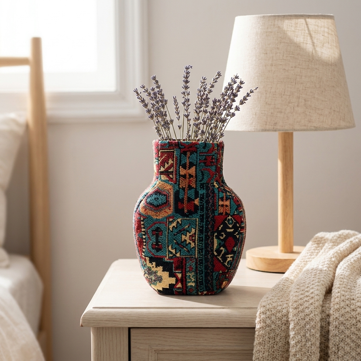 PETALFORM – Textured Vase for Elegant Dried Flower Displays