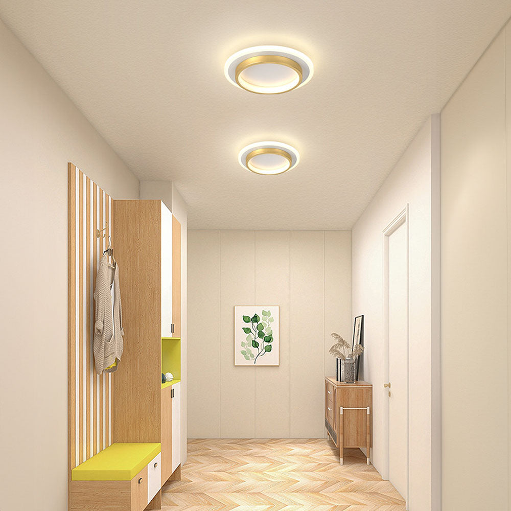 Flush Mount LED Disk Light 10W 20W Ultra-Slim 2 in Profile Black White for Low Ceilings Bedroom Hallway Foyer Apartment Living Room Modern H