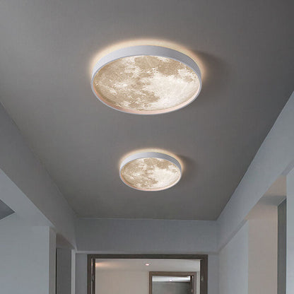Recessed LED Overhead Fixture 10-22 Inch Diameter 18-48W Three-Color Temperature Control Iron Acrylic Contemporary Low-Profile Hardwired Ins