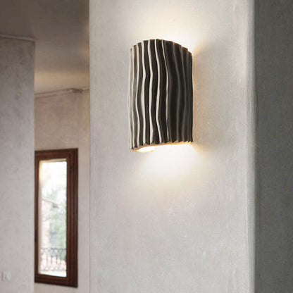 Resin Sconce Bi-Directional Light 10 inch Modern Wall Mount for Bedroom Hallway Study Accent Lighting