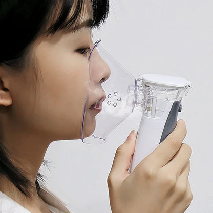Handheld Mesh Atomizer for Respiratory Medication – Cordless & Quiet Breathing Treatment Device for Home & Travel