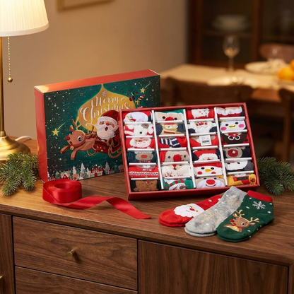 FESTIVETOES – Christmas Sock Advent Calendar for Seasonal Joy