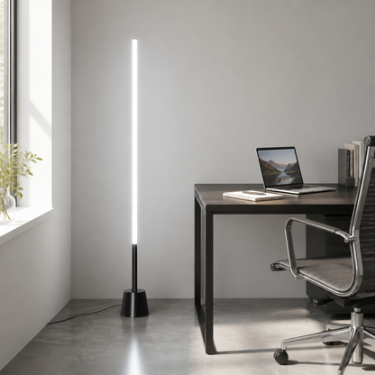 LUMIORBIT – 360° Floor Lamp for Refined Interior Ambience