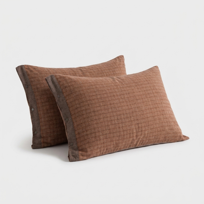 BUTTONPLAID – Mini Pillowcases with Refined Button Detail