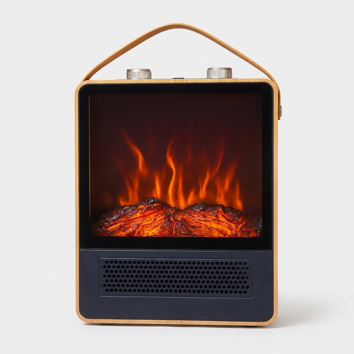 HEARTHVUE – Portable Fireplace Heater with 3D Flame for Inviting Room Comfort