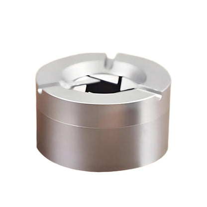 Stainless Steel Twist-Lock Ashtray for Car and Home | Odor-Sealing 360° Rotation Design Smokeless Holder