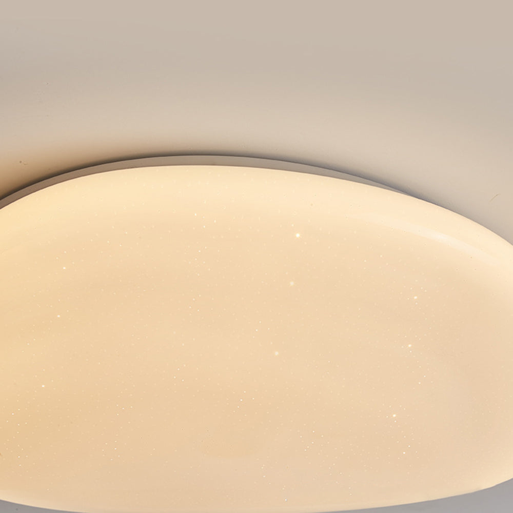Acrylic LED Flush Mount Light for Bedroom Living Room 54-115 sq ft White Modern Scandinavian Minimalist Ceiling Fixture