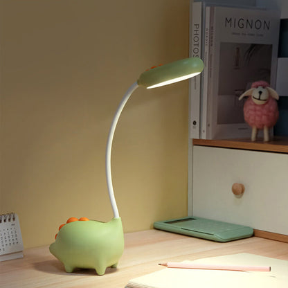 Compact LED Desk Lamp with Integrated Light in Vibrant Colors for Bedroom, Office & Living Room