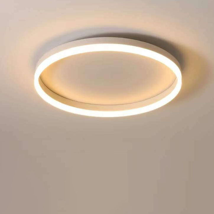 20 in Dimmable LED Ceiling Light with Remote Iron & Acrylic Fixture for Bedrooms Hallways Living Rooms Modern Low-Profile Design