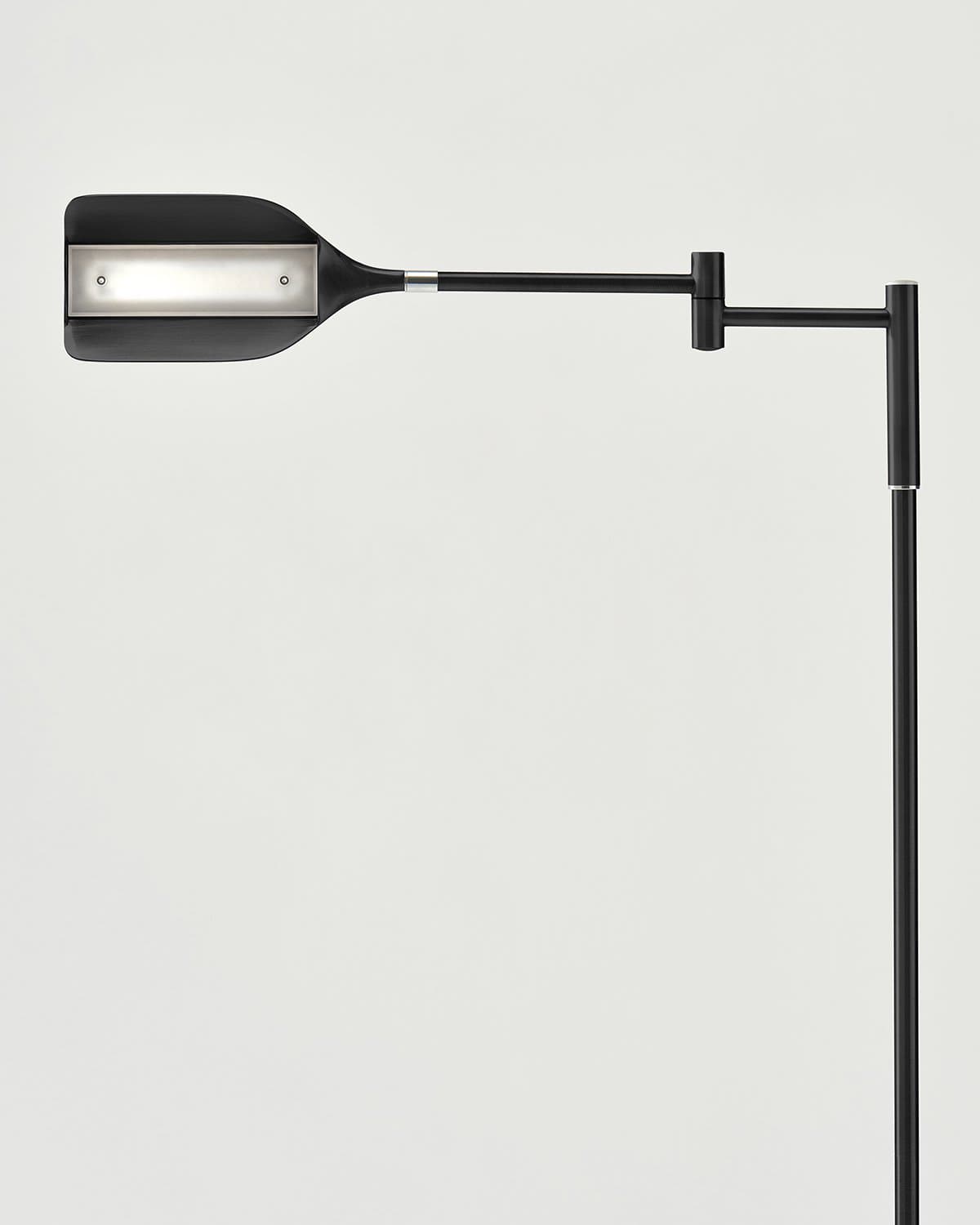 Touch-Dimming Metal Standing Lamp 53 in Tall with Integrated LED for Bedroom Living Room Reading Nook Organic Leaf Shape Warm 3000K Lighting