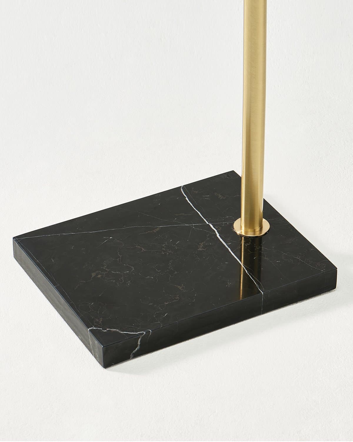 Arched Metal Reading Lamp with Marble Base 76 in Height for Living Room & Bedroom