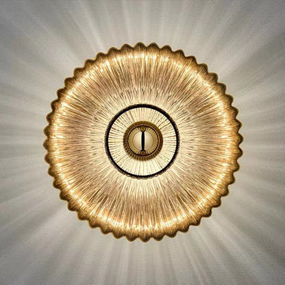 Ribbed Glass Sconce Light Fixture 9.4 Inch Hardwired E26 Bedside Hallway Accent Lamp Frosted Shade Vintage Inspired Bathroom Reading Light W