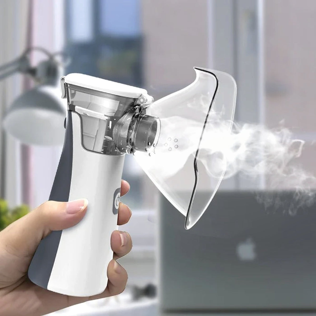 Handheld Mesh Atomizer for Respiratory Medication – Cordless & Quiet Breathing Treatment Device for Home & Travel