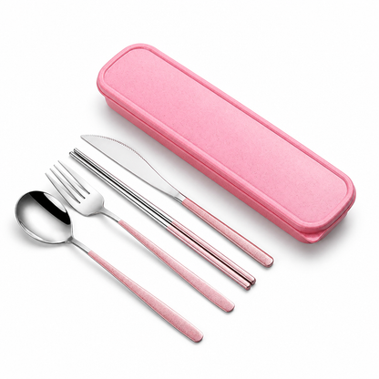 Eco-Friendly Stainless Steel Portable Cutlery Set