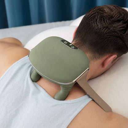 Electric Shiatsu Neck Massager with Heat for Shoulders and Trapezius – Hands-Free Kneading Relief for Office Workers, Gamers, and Home Relax