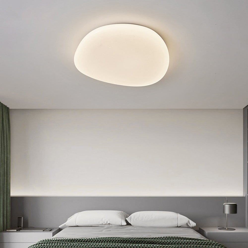 Acrylic LED Flush Mount Light for Bedroom Living Room 54-115 sq ft White Modern Scandinavian Minimalist Ceiling Fixture
