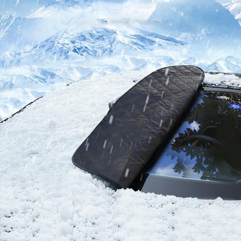 Windshield Snow Cover with Magnetic Hold & Mirror Protection for Cars, SUVs & Trucks – All-Season Frost Shield & Sun Blocker