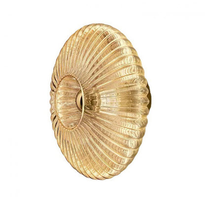 Ribbed Glass Sconce Light Fixture 9.4 Inch Hardwired E26 Bedside Hallway Accent Lamp Frosted Shade Vintage Inspired Bathroom Reading Light W