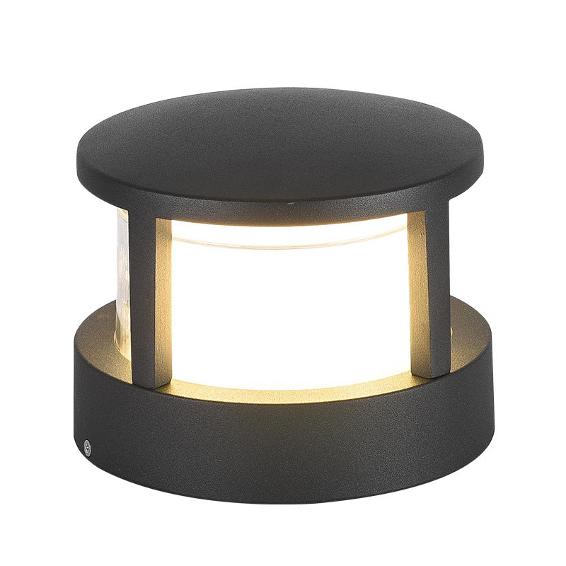 Waterproof LED Sconce for Exterior Entryways, Decks & Yards – Compact Hardwired Black Aluminum Fixture with Integrated Chip, 110-120V