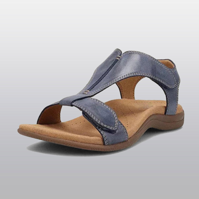 Women's Orthopedic T-Strap Sandals with Adjustable Arch Support and Memory Foam Footbed for All-Day Comfort