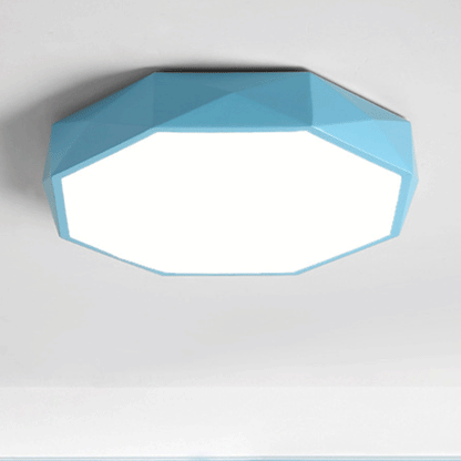 Abstract Scandinavian LED Ceiling Light Flush Mount Minimalist Round Indoor Fixture for Bedroom Living Room Hallway Modern Nordic Style