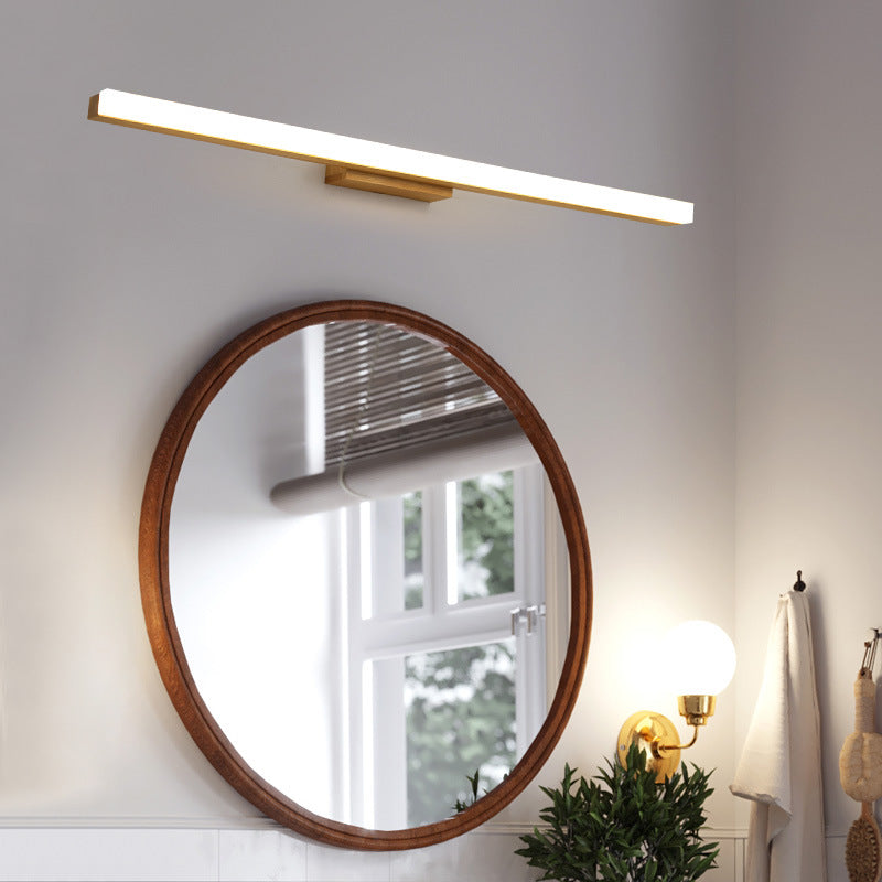 Linear LED Sconce 16W 32-Inch Wood & Acrylic for Vanity Bedroom Hallway Home Office Task Ambient Lighting Modern Hardwired Fixture Low-Profi