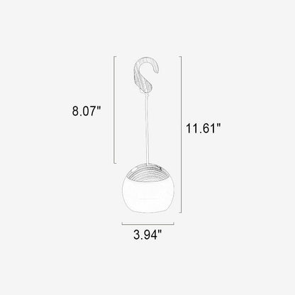 Rechargeable LED Outdoor Lantern with Hook – Portable Hanging Light for Patio, Tent & Garden, 12-Hour Runtime