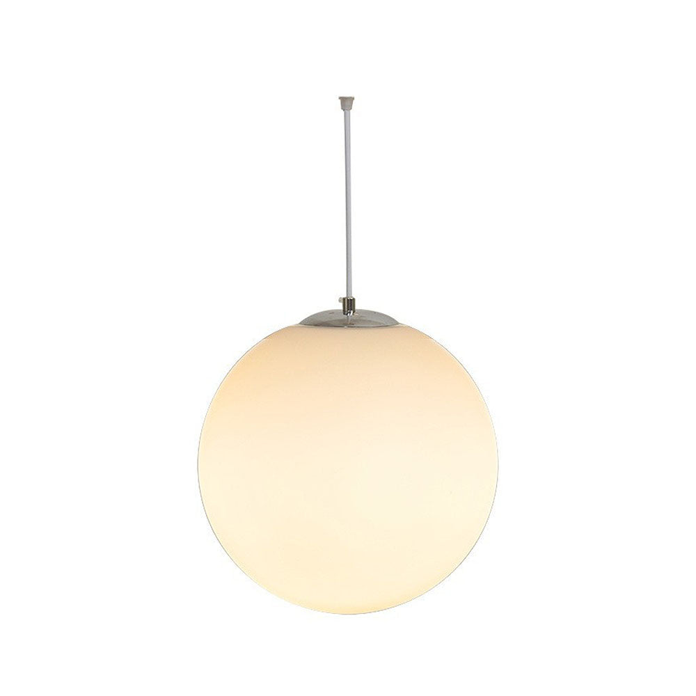 Globe Pendant Light E26 Socket for Kitchen Island Dining Room Bedroom Ceiling Lighting White 10 Inch Sphere Adjustable Hanging Fixture