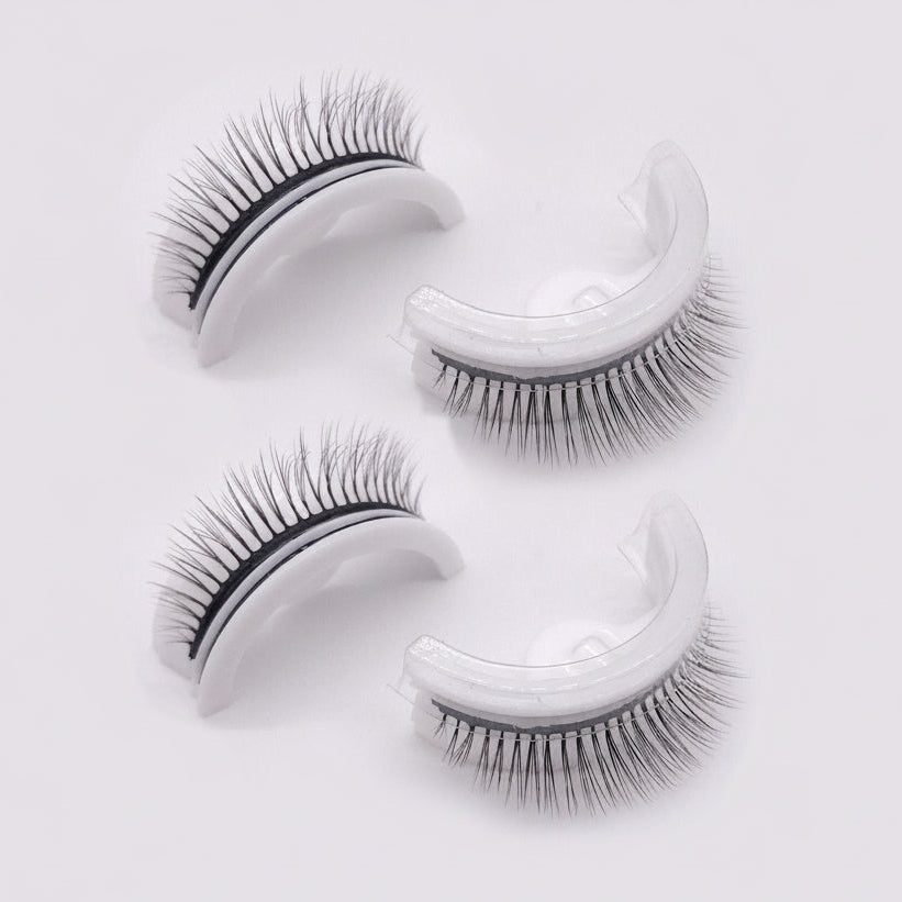 Self-Adhesive False Eyelashes – Reusable, No Glue Required, Water-Resistant with Natural Volume for Everyday & Special Occasions