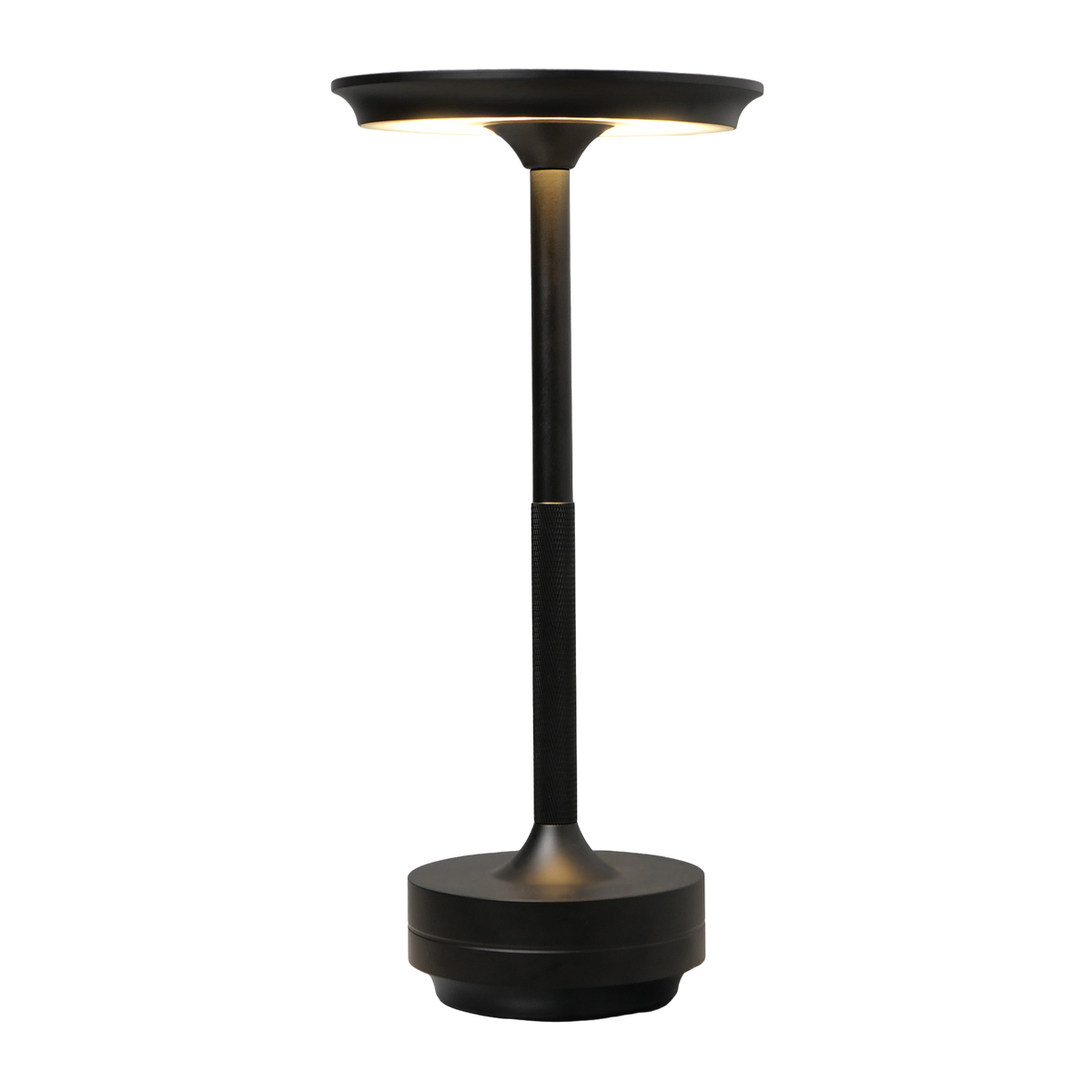 Rechargeable LED Table Lamp with Touch Dimmer & IP66 Waterproof Metal Base for Bedroom, Dining, Outdoor