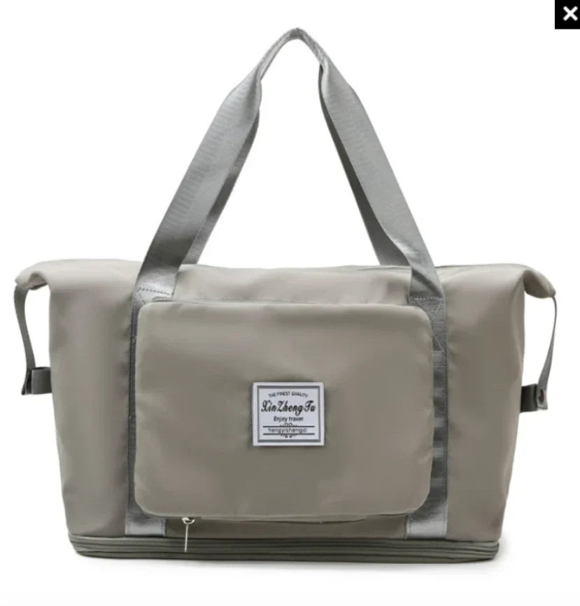 Travel Bag Foldable Waterproof Expandable Bottom & Wet-Dry Pocket