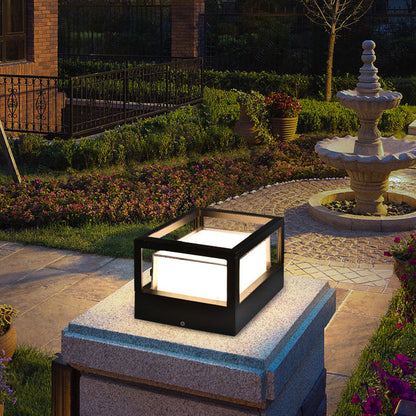 Weatherproof LED Outdoor Wall Light – Square & Round Industrial Fixture for Patio, Garden, Pathway