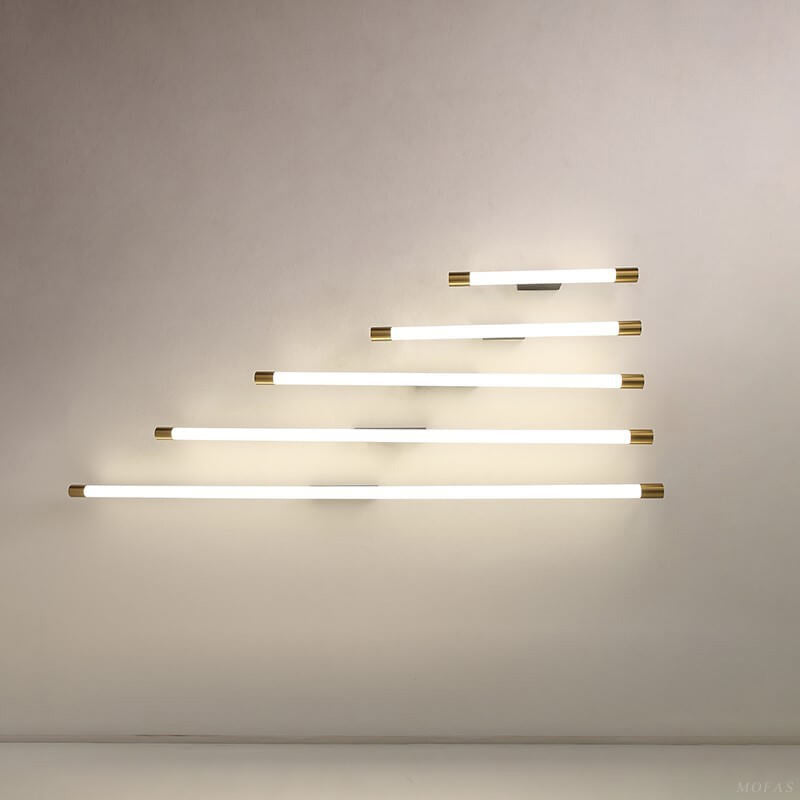 Linear LED Aluminum Light Bar 16-59 in Hardwired Fixture Dimmable 8W-36W Black Gold for Bedroom Living Room Hallway Mirror Bathroom Accent W