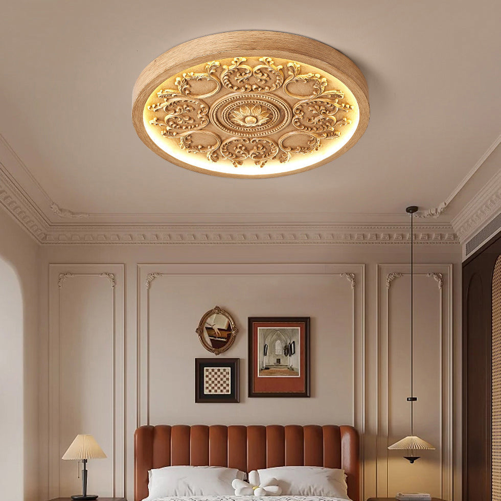 Low-Profile LED Overhead Light 13 in White Dimmable Remote Ceiling Fixture for Bedroom Modern Minimalist Living Room Hallway Low Ceilings