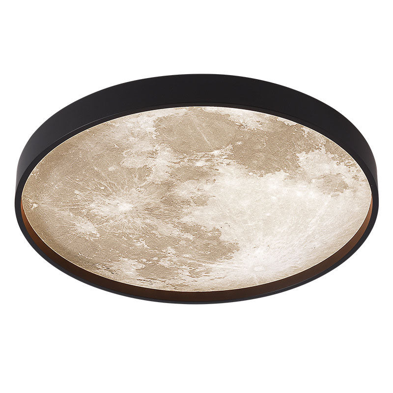 Recessed LED Overhead Fixture 10-22 Inch Diameter 18-48W Three-Color Temperature Control Iron Acrylic Contemporary Low-Profile Hardwired Ins