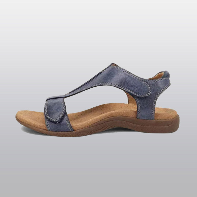 Women's Orthopedic T-Strap Sandals with Adjustable Arch Support and Memory Foam Footbed for All-Day Comfort