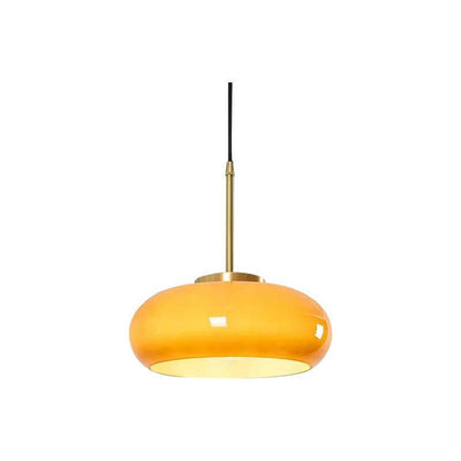 Spherical Glass Ceiling Fixture with Metallic Finish – Contemporary Single-Bulb Lighting for Living Room, Bedroom & Entryway