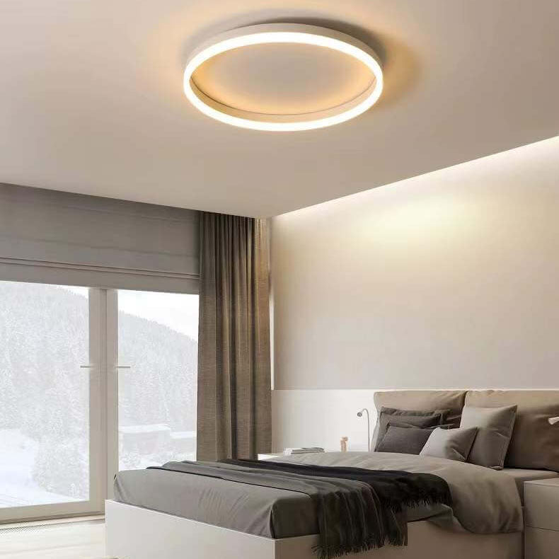 20 in Dimmable LED Ceiling Light with Remote Iron & Acrylic Fixture for Bedrooms Hallways Living Rooms Modern Low-Profile Design