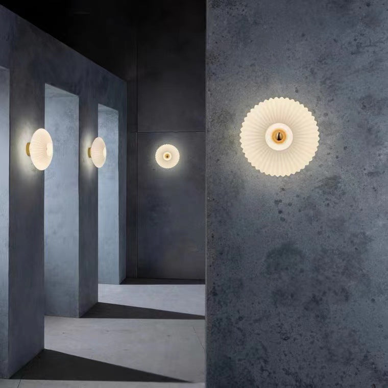 Glass Wall Sconce 9.5 Inch Hardwired Contemporary Fixture E26 Base Ambient Lighting for Bedroom Hallway Dining Room Smoke Gray Frosted Optio