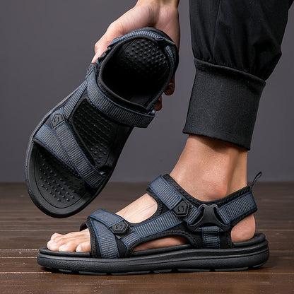Men's Breathable Hiking Sandals with Adjustable Straps & Non-Slip Rubber Sole for Outdoor Adventures, Camping, Trekking & Trail Walking