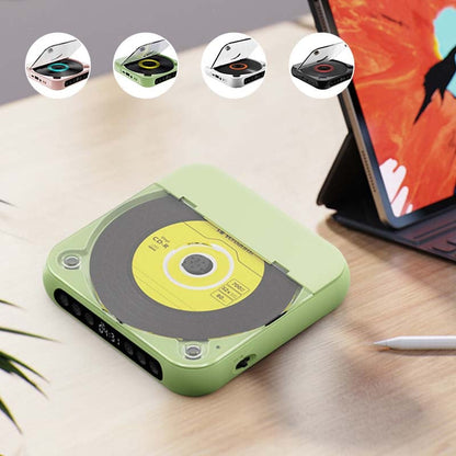 Rechargeable Disc Player with Bluetooth 5.3 Wireless Audio for Home Travel Study Music MP3 CD-R Support 3.5mm Headphone Jack USB-C Charging