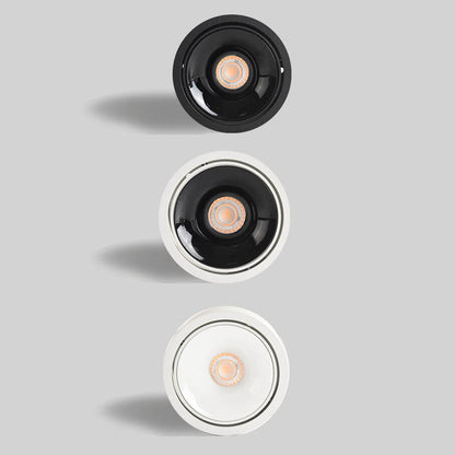Low-Profile Aluminum LED Ceiling Fixture 3.7 Inch Round 12W Contemporary Overhead Lighting Hallway Bedroom Entryway Living Space