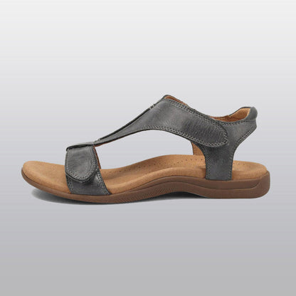 Women's Orthopedic T-Strap Sandals with Adjustable Arch Support and Memory Foam Footbed for All-Day Comfort