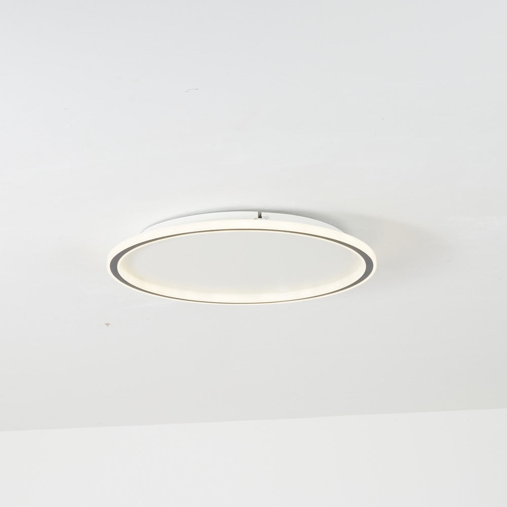 Round LED Ceiling Light Fixture – Modern Flush Mount – Integrated SMD Lighting for Bedroom & Living Room – Metal & Acrylic – Dimmable