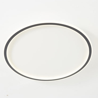 Round LED Ceiling Light Fixture – Modern Flush Mount – Integrated SMD Lighting for Bedroom & Living Room – Metal & Acrylic – Dimmable