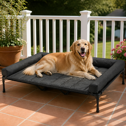 Ortekor Elevated Cooling Mesh Dog Bed (Removable Pillow-Top)